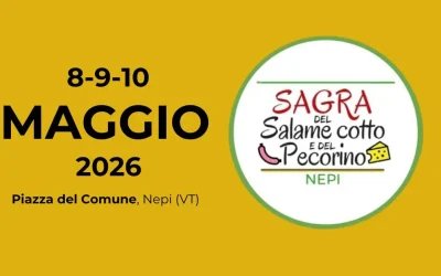 Sagra del Pecorino e del Salame Cotto di Nepi 2026: dall’8 al 10 maggio torna la festa dei sapori e delle tradizioni